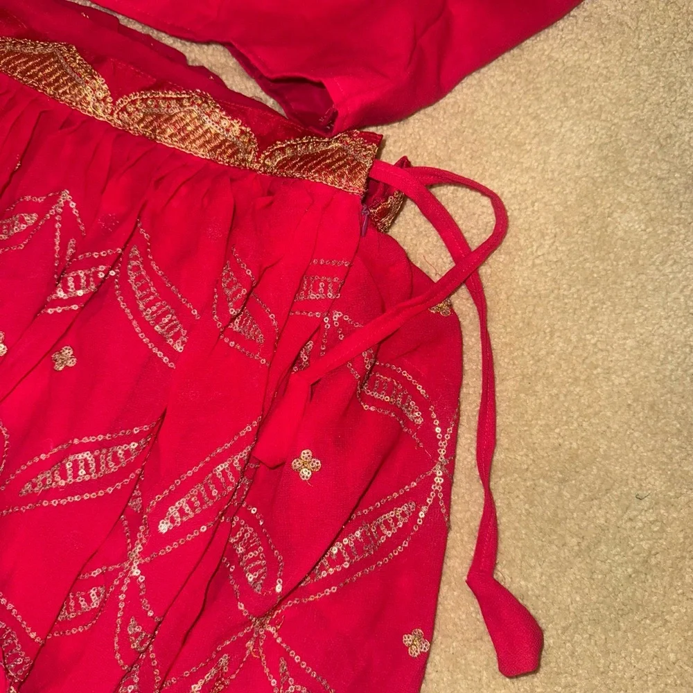 Pink Lehenga with Dupatta - Picture 6 of 15